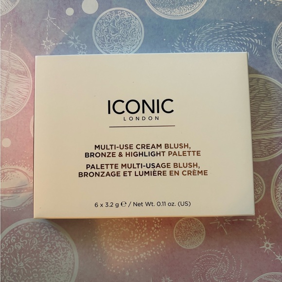 BNIB by ICONIC LONDON MULTI USE CREAM BLUSH, BRONZE AND HIGHLIGHT PALETTE - Picture 3 of 14